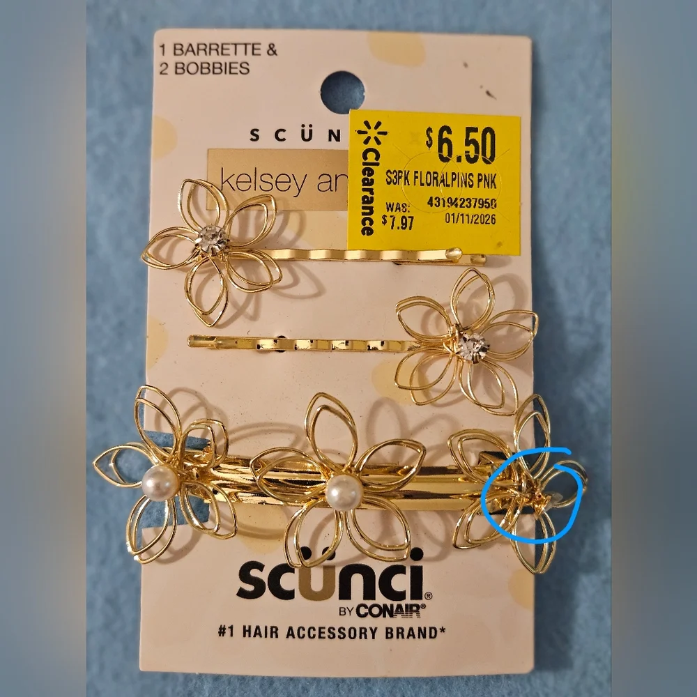 Glam Hair Accessories Bundle-Scunci Karina French Couture & Crystal Peacock Comb